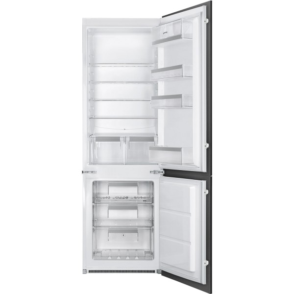 Smeg UKC8173N1E 60cm Wide Built-In White Fridge