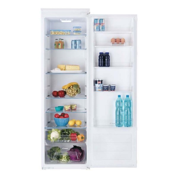 Candy CMS518EWK Integrated Larder Fridge 177cm High, Sliding Door