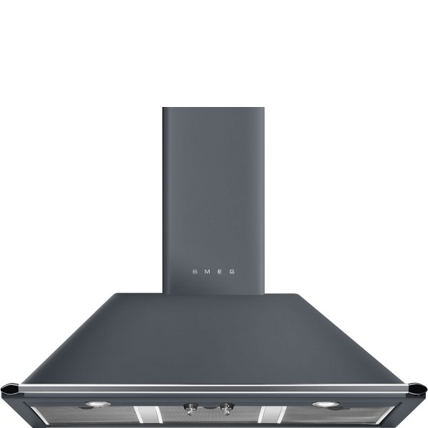 Smeg KT100GRE 100cm Victoria Grey Chimney Wall Hood