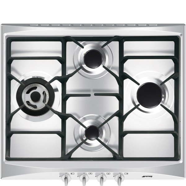 Smeg SR264XGH2 60cm Cucina Stainless Steel Gas Hob