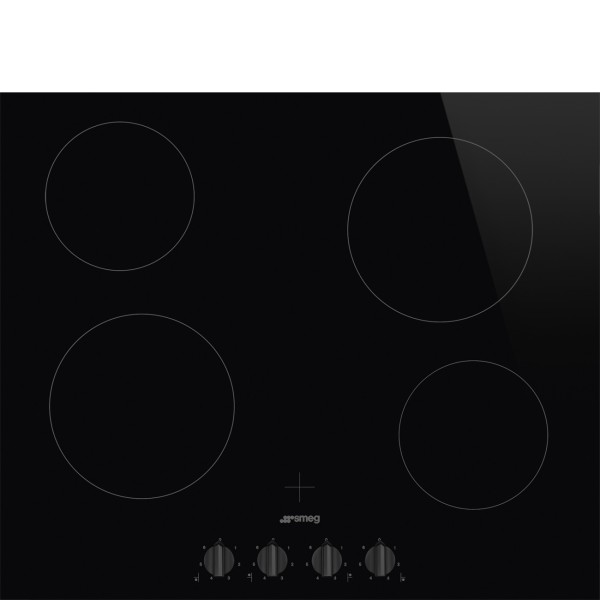 Smeg SE364TDMB 60cm Cucina Black Ceramic Hob