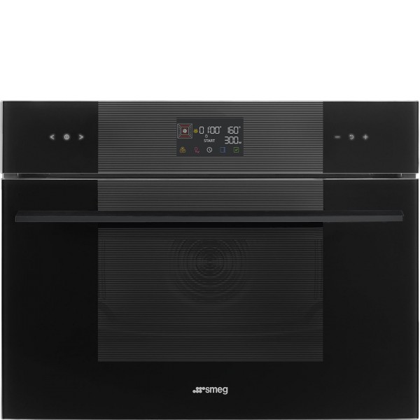 Smeg SO4102M1B3 45cm Linea Built-In Combi Oven and Microwave