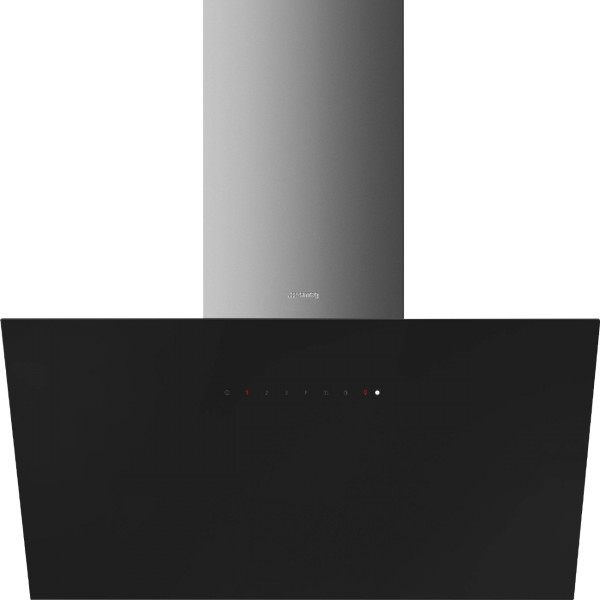 Smeg KICV90BL2 90cm Angled Universal Black Chimney Hood