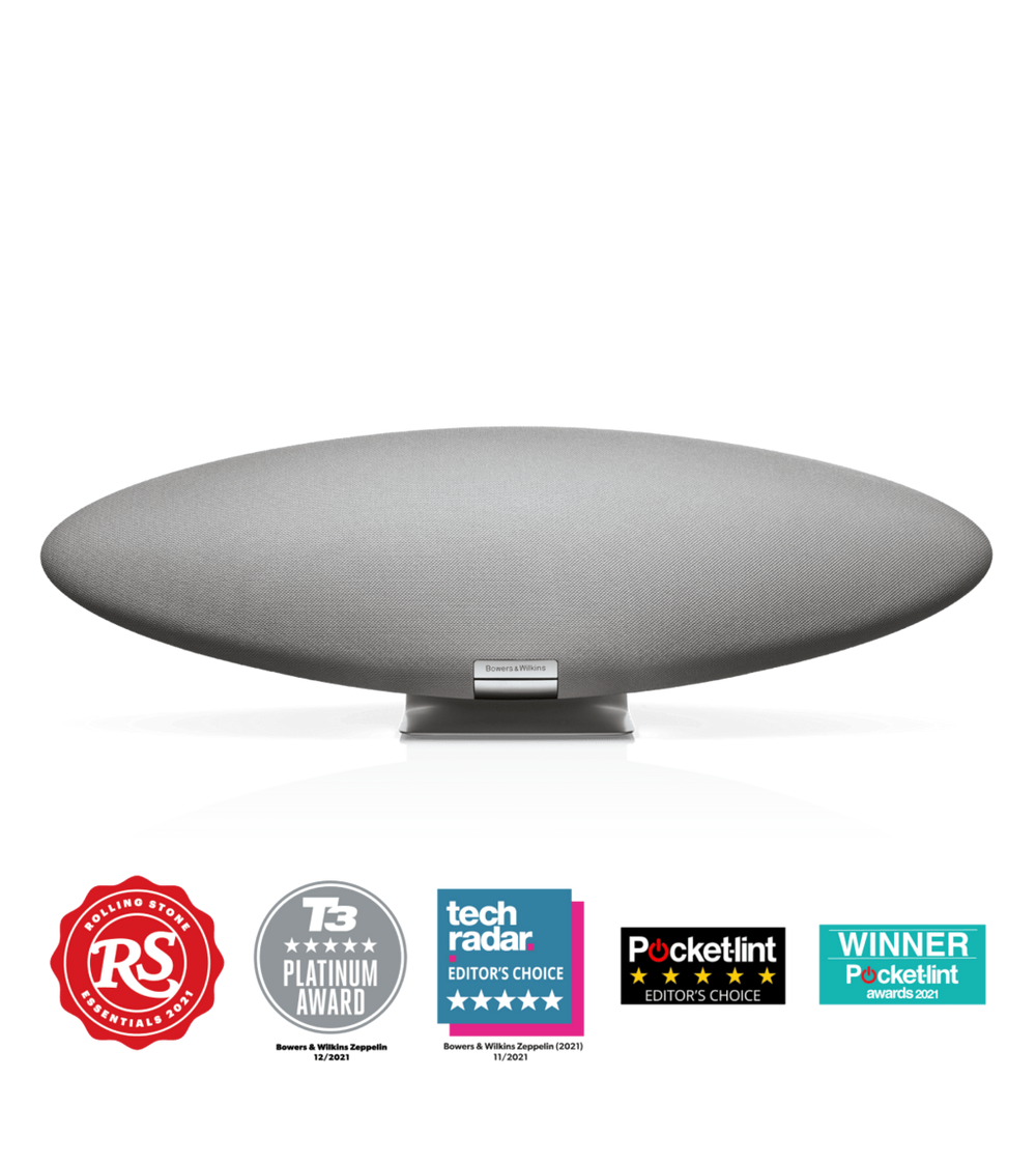 B&W Zeppelin Hi-Res Smart Speaker in Pearl Grey B&W Zeppelin Hi-Res Smart Speaker in Pearl Grey