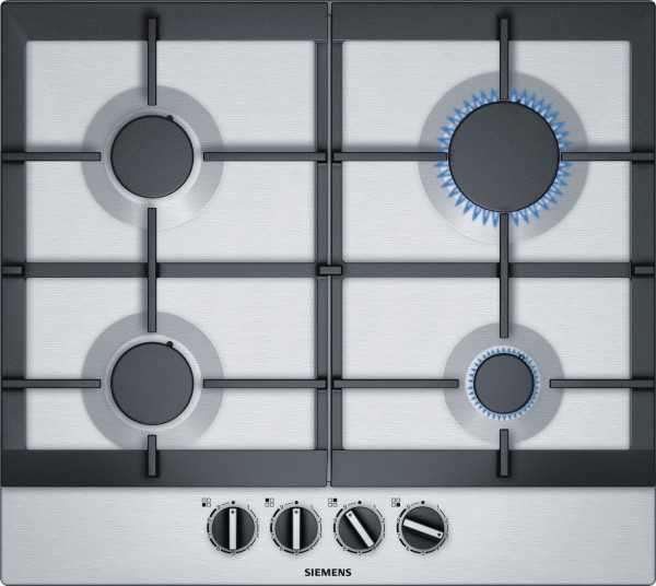 60cm 4 Burner Gas Hob In Stainless Steel