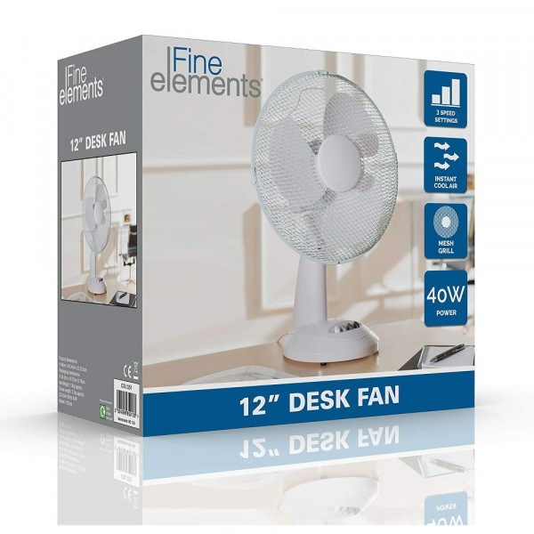 12 Inch 3 Speed Desk Fan
