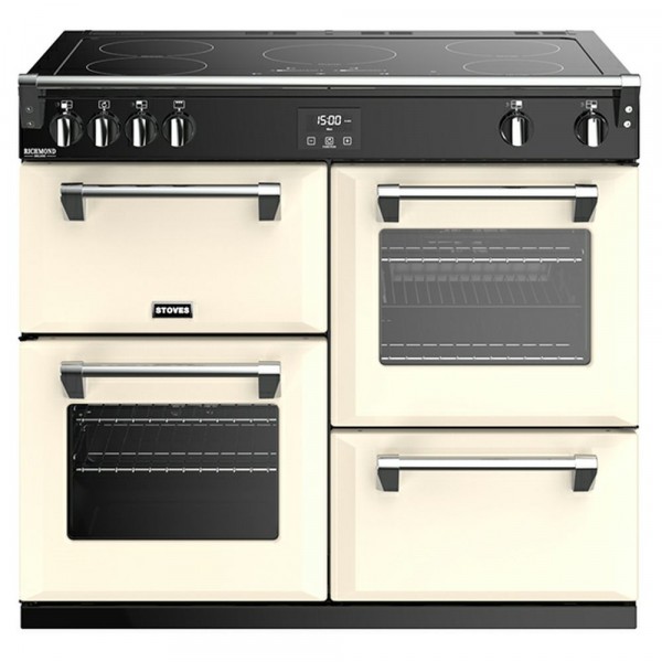 100cm Richmond Deluxe Induction Range Cooker In Cream