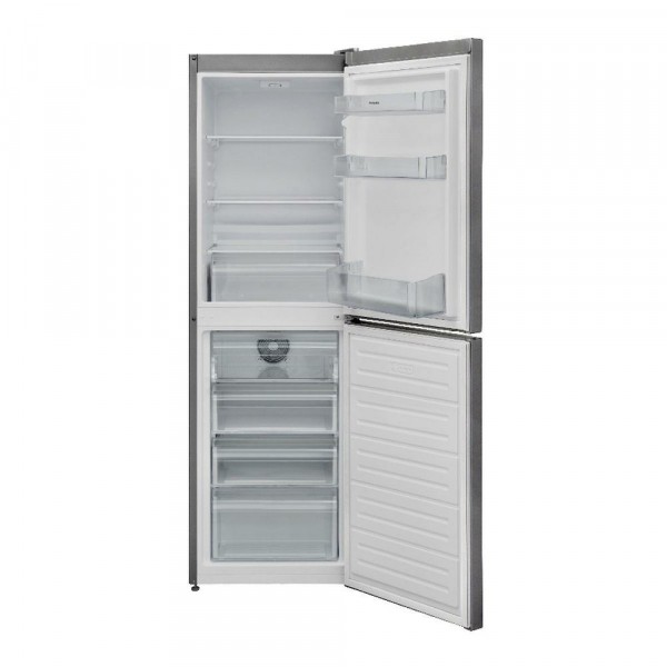 166cm Tall 54cm Wide Frost Free Fridge Freezer In Silver