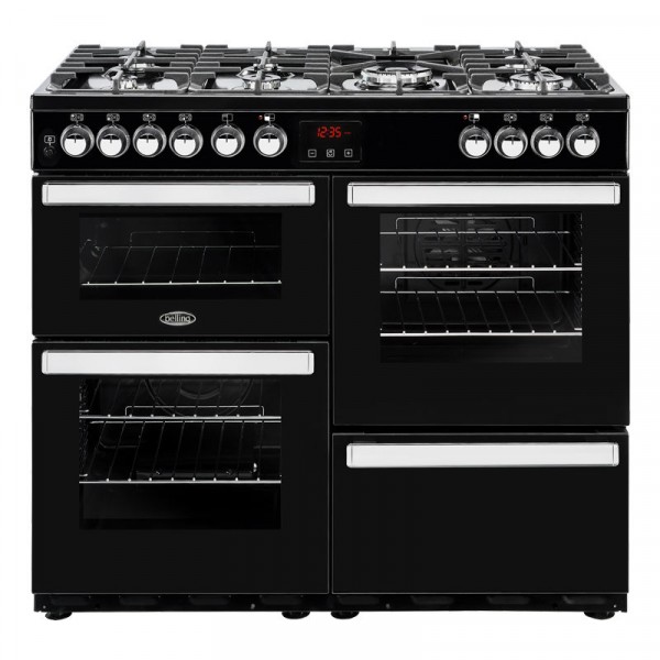Cookcentre 100cm Duel Fuel in Black