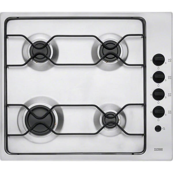 60cm 4 Burner Gas Hob In Stainless Steel