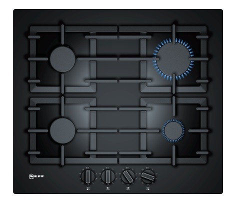 60cm 4 Burner Gas on Ceramic Glass Hob