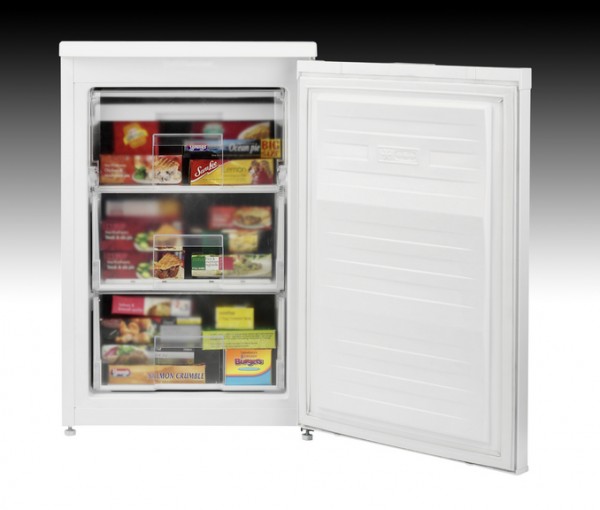 55cm Wide Undercounter Freezer In White