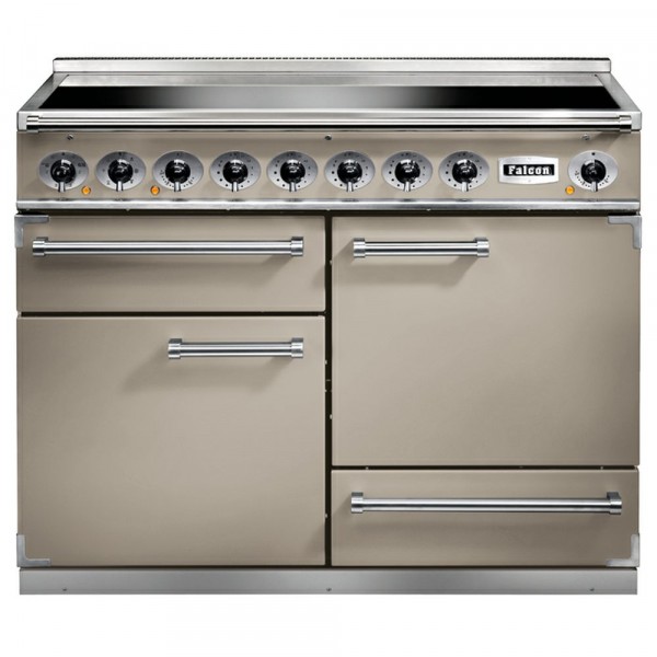 110cm 1092 Deluxe Electric Induction Range Cooker In Fawn