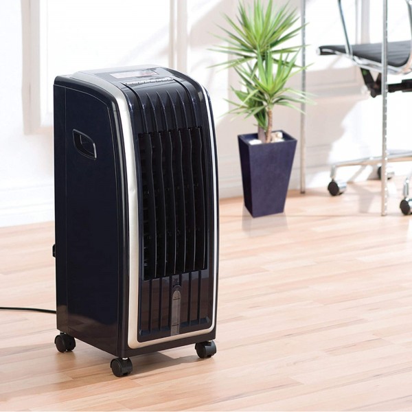Air Cooler And Heater 6.5l In Black