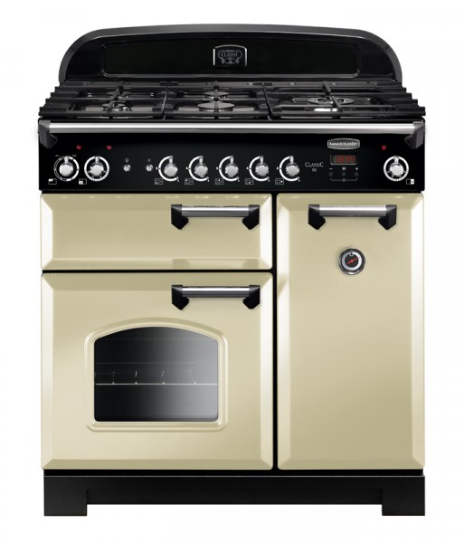 90cm Classic Dual Fuel Range Cooker In Cream