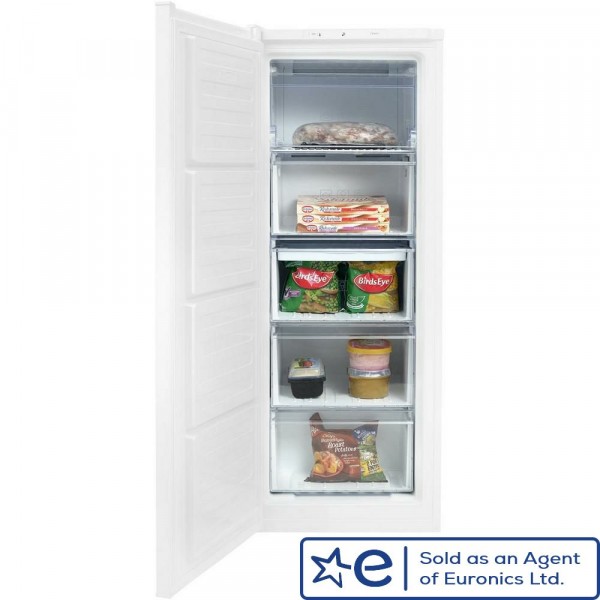 55cm Wide 145cm Tall Freestanding Frost Free Freezer In White