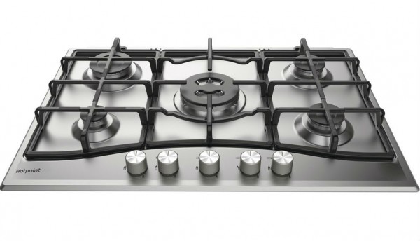 5 Burner 75cm Gas Hob in Stainless