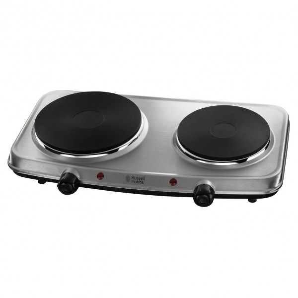 2 Ring Solid Plate Table Top Hob In Stainless Steel