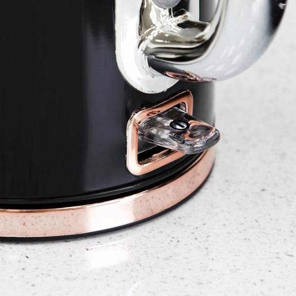 1.7ltr 3kw Black And Rose Gold Kettle