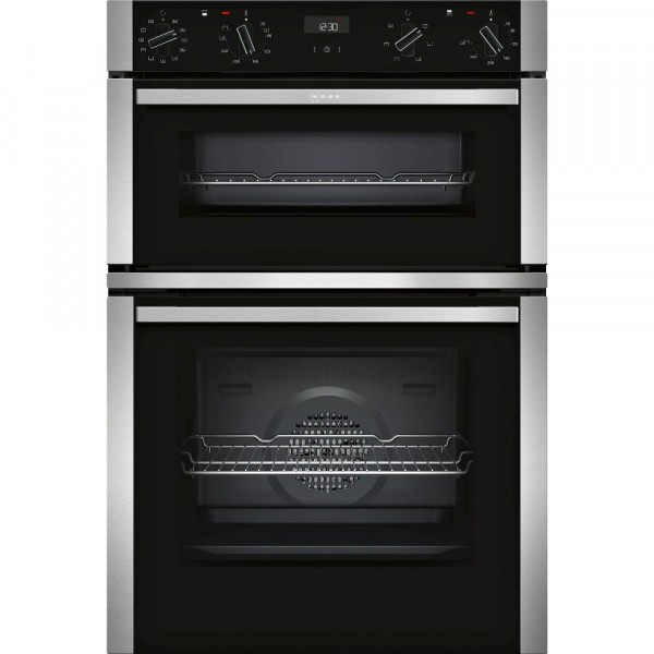 Built In Column Double Oven In Stainless Steel