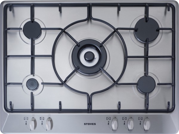 Stoves SGH700E Stainless Steel 5 Burner Gas Hob