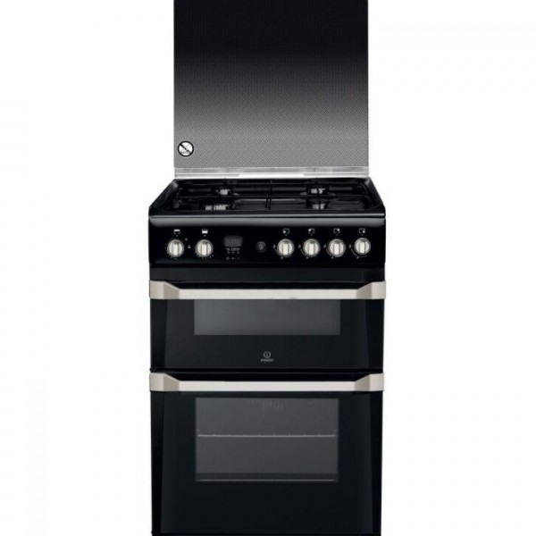 Indesit ID60G2(K)/UK Gas Cooker with Double Oven