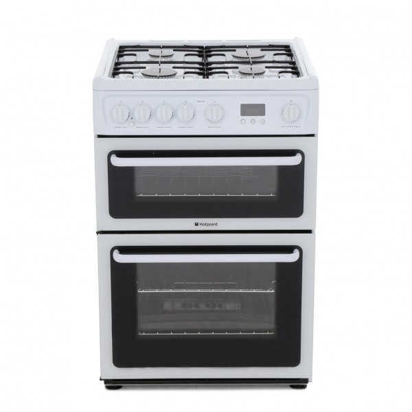 Hotpoint HAG60P Gas Cooker with Double Oven