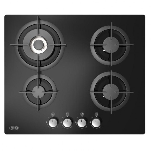 Belling GTG60C Blk 4 Burner Gas Hob