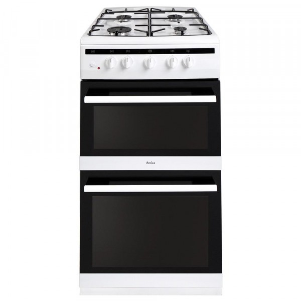 Amica AFG5500WH Gas Cooker with Double Oven