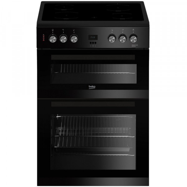 Beko EDC633K Ceramic Electric Cooker with Double Oven