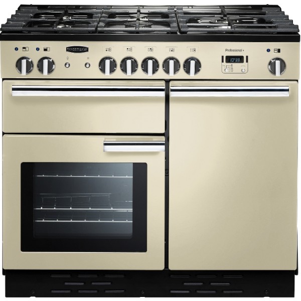 Rangemaster PROP100DFFCR/C Professional Plus Cream 100cm Dual Fuel Range Cooker