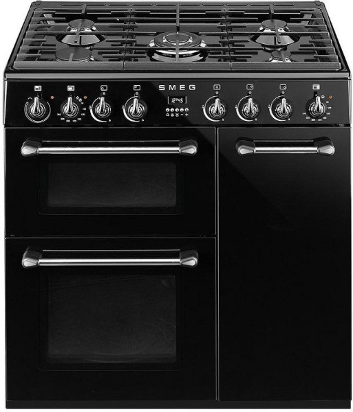 Smeg Burghley BU93BL 90cm Dual Fuel Range Cooker
