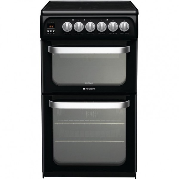 Hotpoint HUE52KS Ceramic Electric Cooker with Double Oven