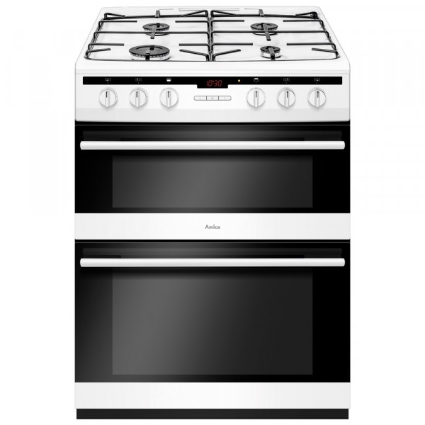 Amica AFG6450WH Gas Cooker with Double Oven