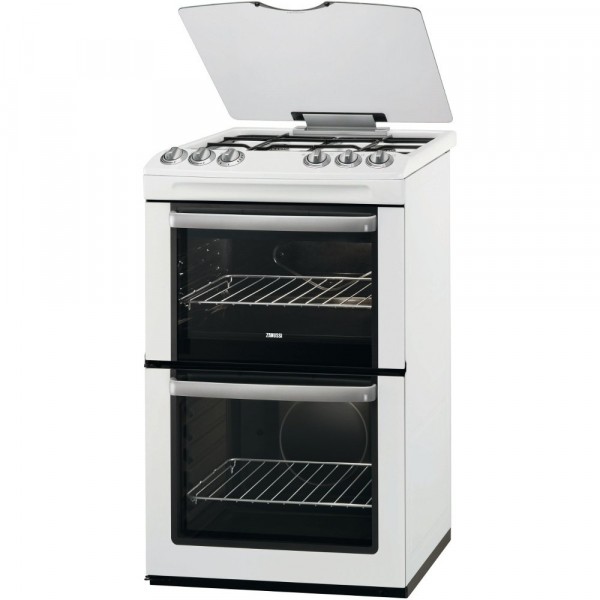 Zanussi ZCG55WGW Gas Cooker with Double Oven