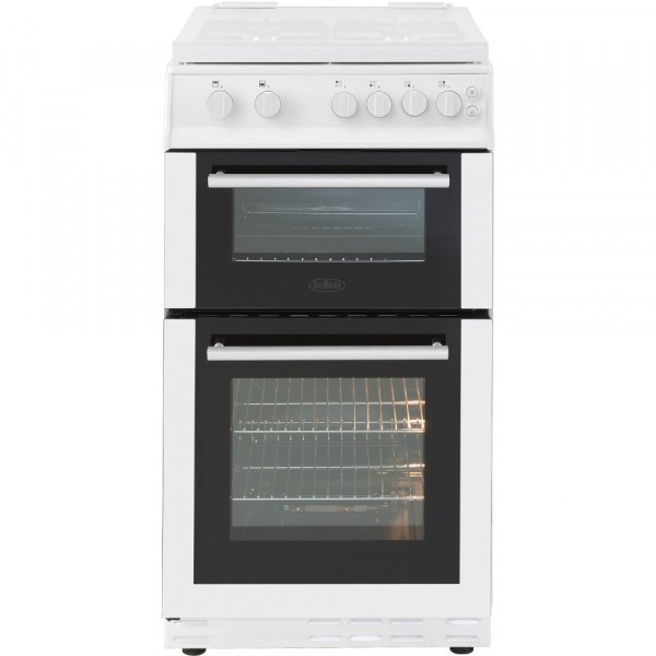 Belling BEL FS50GTCL Whi Gas Cooker Separate Grill