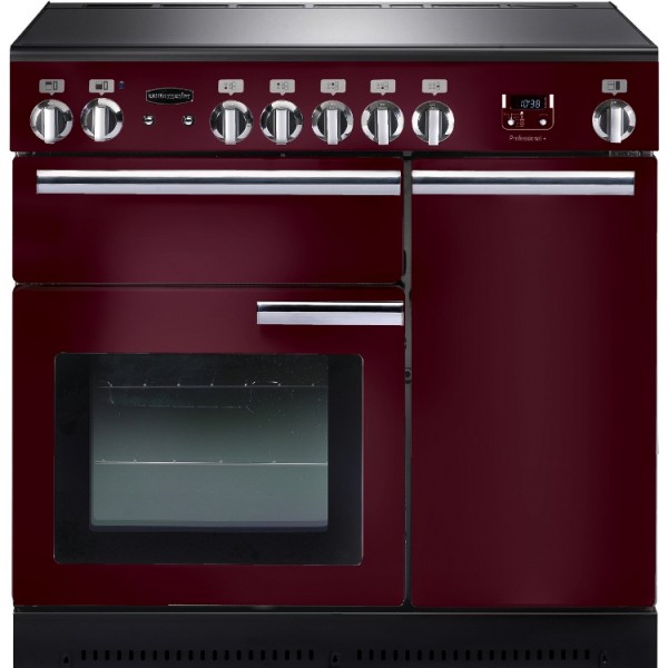 Rangemaster PROP90EICY/C Professional Plus Cranberry 90cm Electric Induction Range Cooker