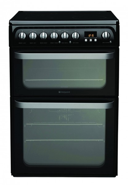 Hotpoint HUE61KS Ceramic Electric Cooker with Double Oven