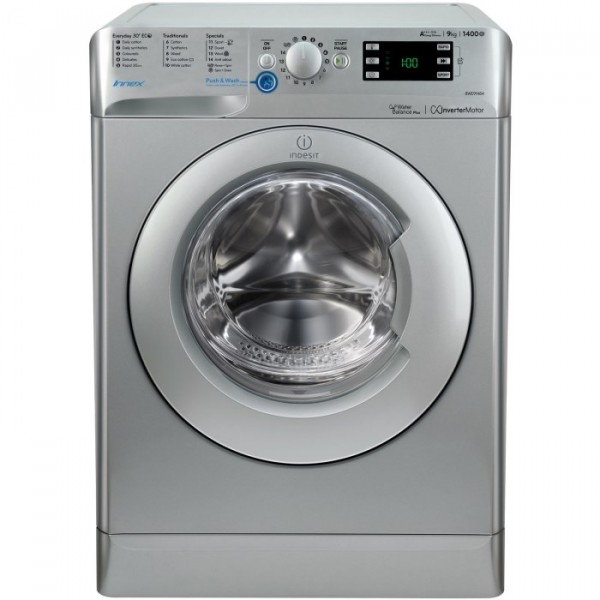 Indesit BWE91484XSUK 9kg 1400spin Silver Washer