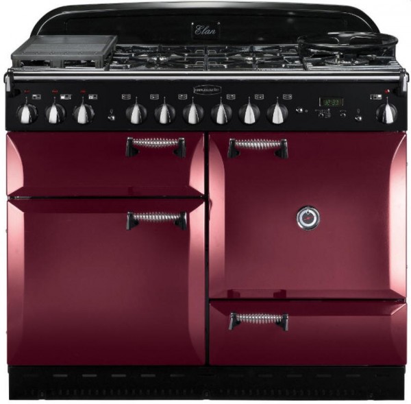 Rangemaster 101190 cranberry range cooker