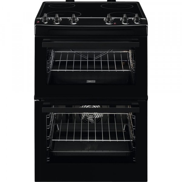 Zanussi ZCV66050BA Electric 60cm Black Cooker