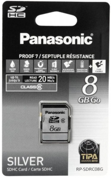 Panasonic RPSDRC08GAK memory SD card