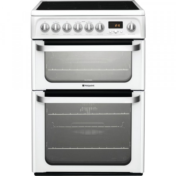Hotpoint HUE62PS Double oven cooker with timer HUE62P