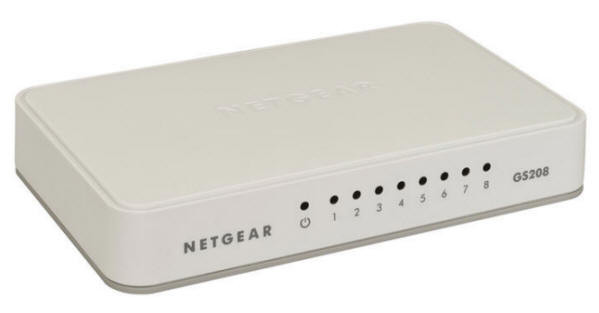 Netgear GS208 8 Port Gigabit LAN Switch