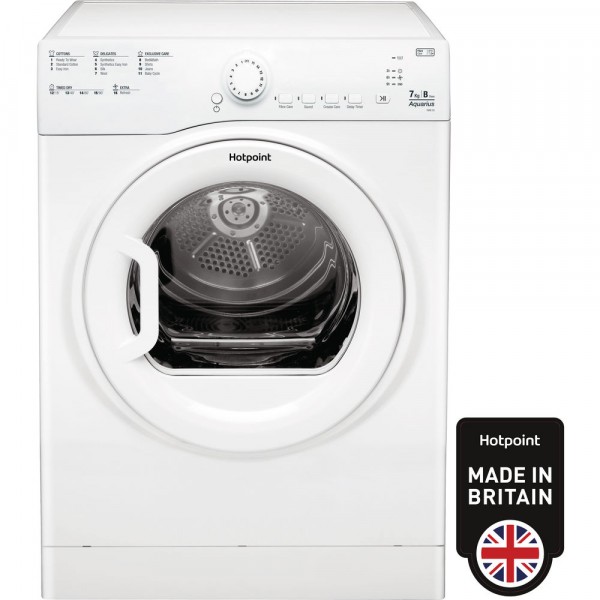 Hotpoint TVFS73BGP White Vented Sensor Tumble Dryer