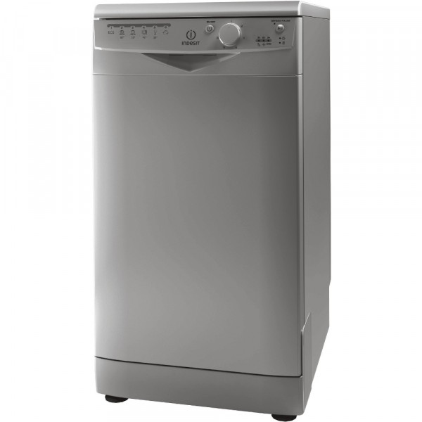 Indesit DSR15B1S Silver Slimline Dishwasher