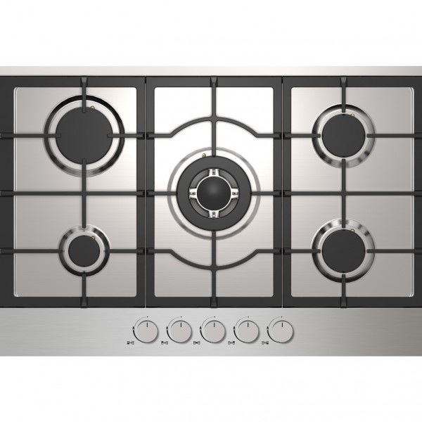 Statesman GH75SS 75cm 5 Burner Gas Hob in Stainless Steel