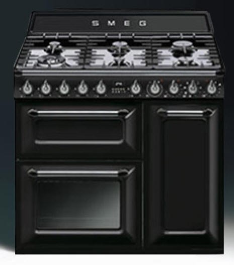 Smeg TR93BL black range cooker