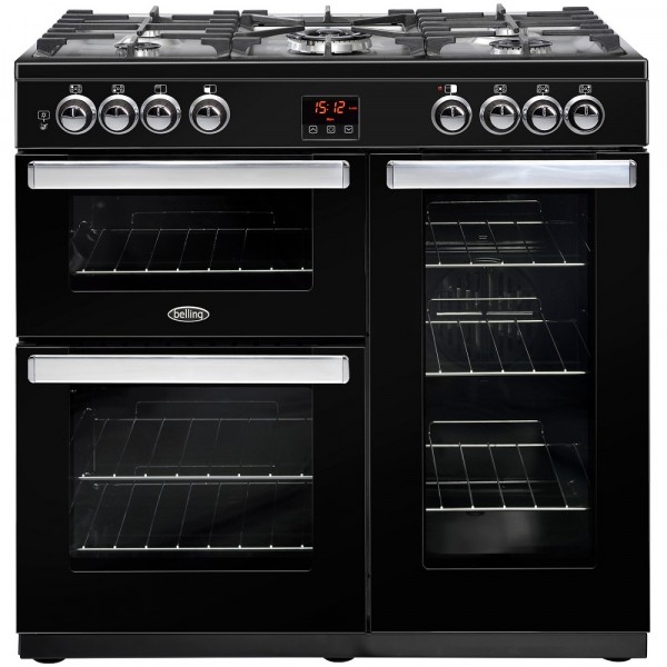 Belling Cookcentre 90G Black 90cm Rangecooker 444444077