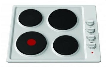 Statesman ESH60WH White Solid plate hob